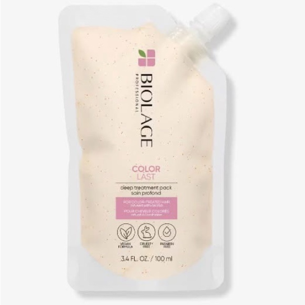 Sephora Biolage Color Last Deep Treatment Pack - Cream and Pink